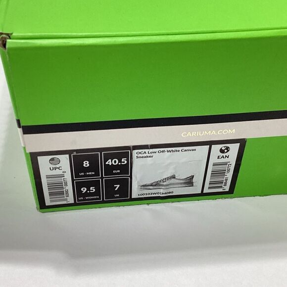Cariuma OCA Low Off White Canvas Sneaker NIB 9.5 Women 8 Men - Picture 7 of 9